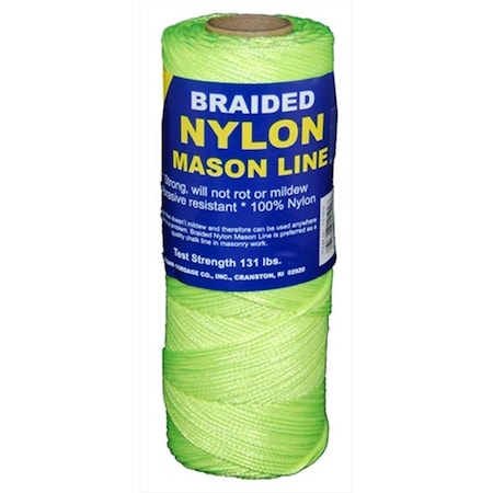 T.W. Evans Cordage Co Number 1 Braided Nylon Mason with 250 ft. in Fluorescent Yellow 12-531